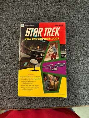 Star Trek The Enterprise Logs Vintage 1976 Golden Press Paperback Book